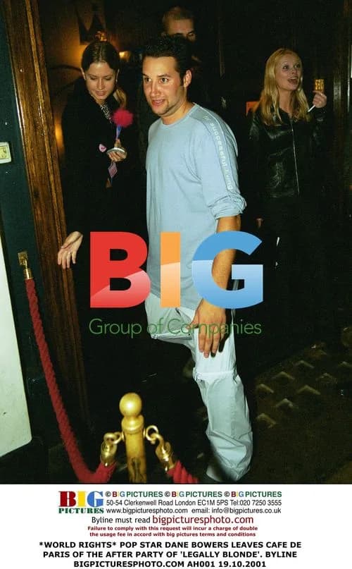 Pop Star Dane Bowers Leaves Cafe De Paris