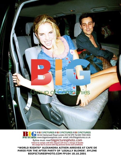 Alexandra Aitken arrives at Legally Blonde after party