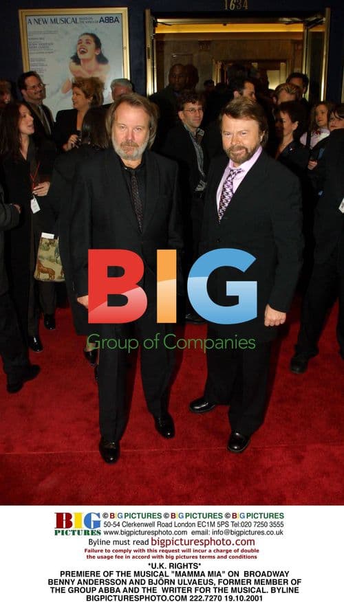 ABBA Duo at Mamma Mia! Broadway Premiere