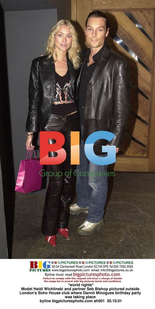 Heidi Wichlinski and Seb Bishop at Dannii Minogue's Birthday