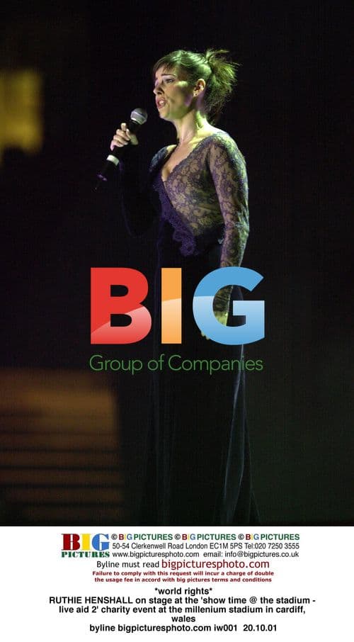 RUTHIE HENSHALL at 'show time at the stadium - live aid 2' in Cardiff