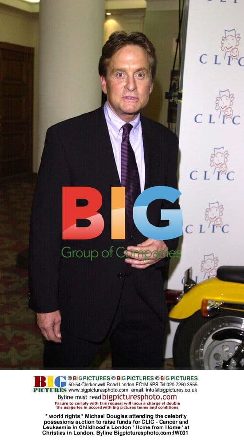 Michael Douglas Attends Charity Auction in London