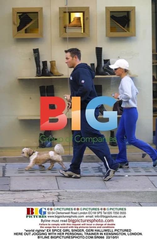 Geri Halliwell Jogging with Trainer in London