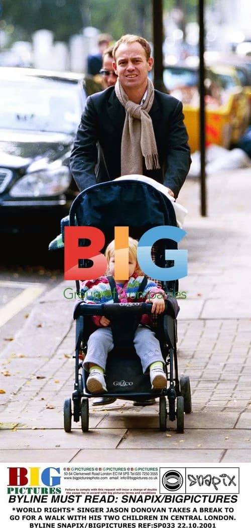 Jason Donovan Takes Children for Walk in London