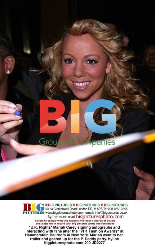 Mariah Carey at VH1 Fashion Awards in New York