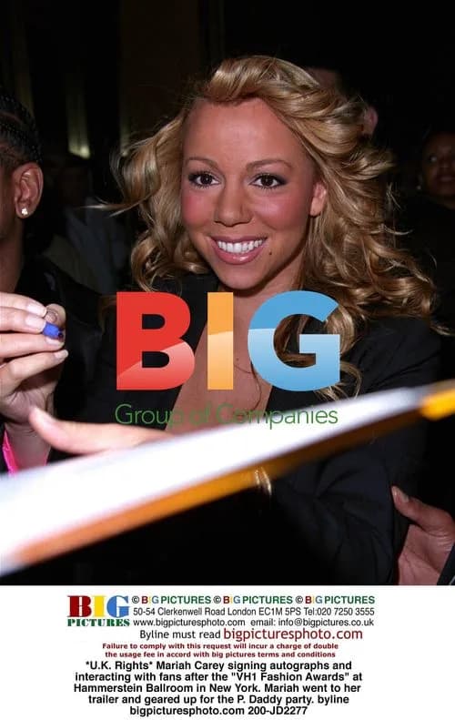 Mariah Carey at VH1 Fashion Awards in New York