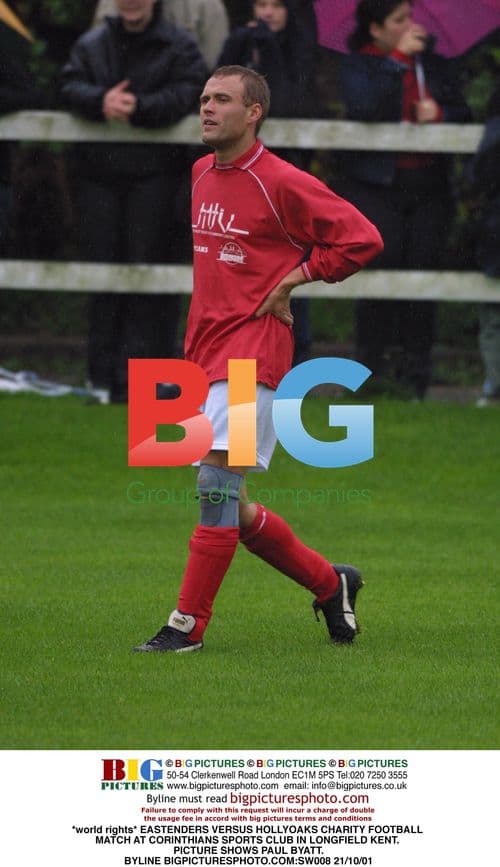 EASTENDERS VERSUS HOLLYOAKS CHARITY FOOTBALL MATCH