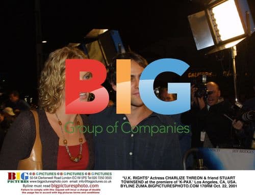 Charlize Theron & Stuart Townsend at 'K-PAX' Premiere