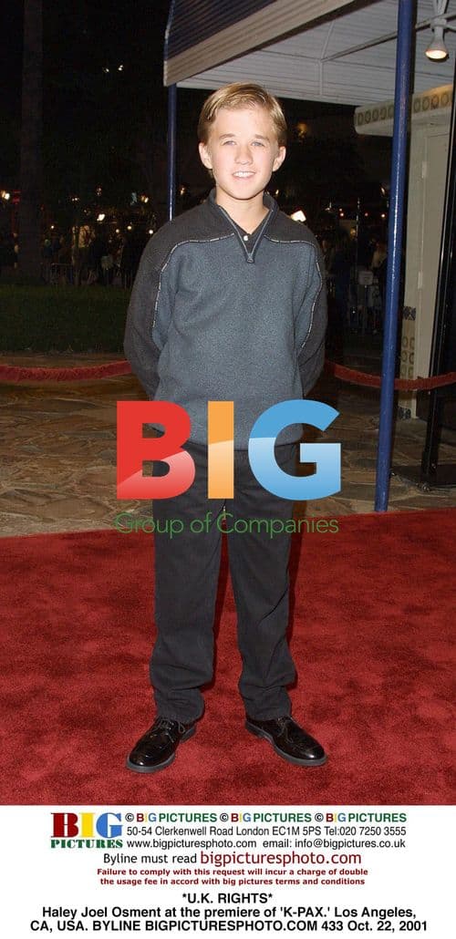 Haley Joel Osment at 'K-PAX' Premiere