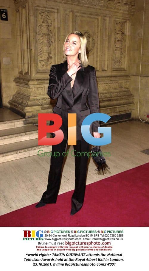 TAMZIN OUTHWAITE at National TV Awards 2001