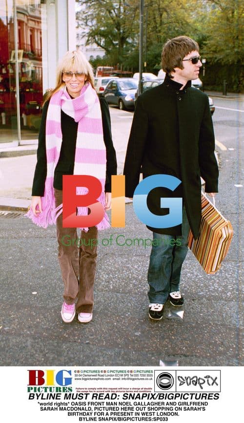 Noel Gallagher and Sarah Macdonald Shopping
