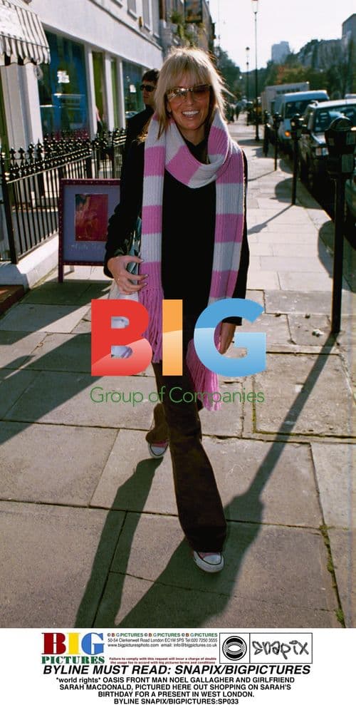 Noel Gallagher and Sarah Macdonald Shopping