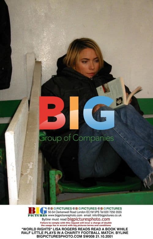 Lisa Rogers and Ralf Little at Charity Football Match