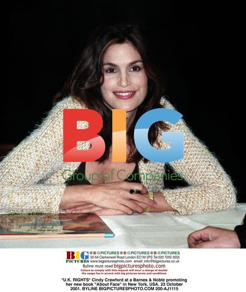 Cindy Crawford promoting book in NY