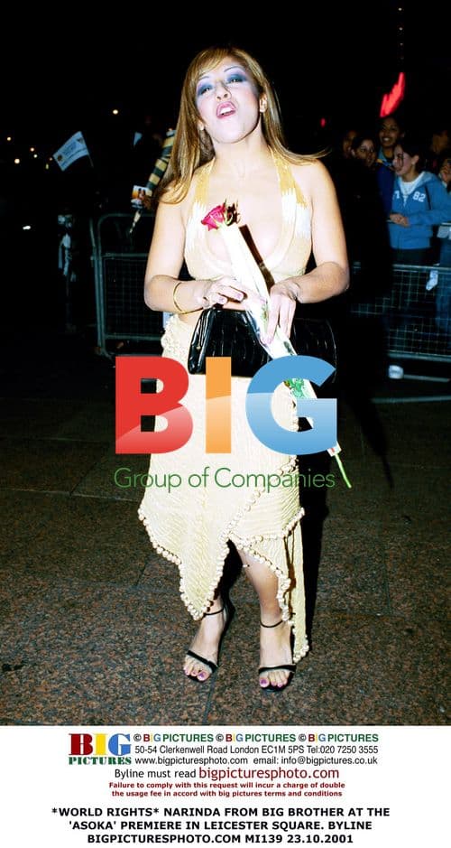 Narinda from Big Brother at 'Asoka' Premiere