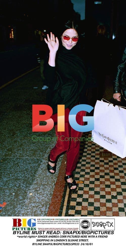 Andrea Corr Shopping in London