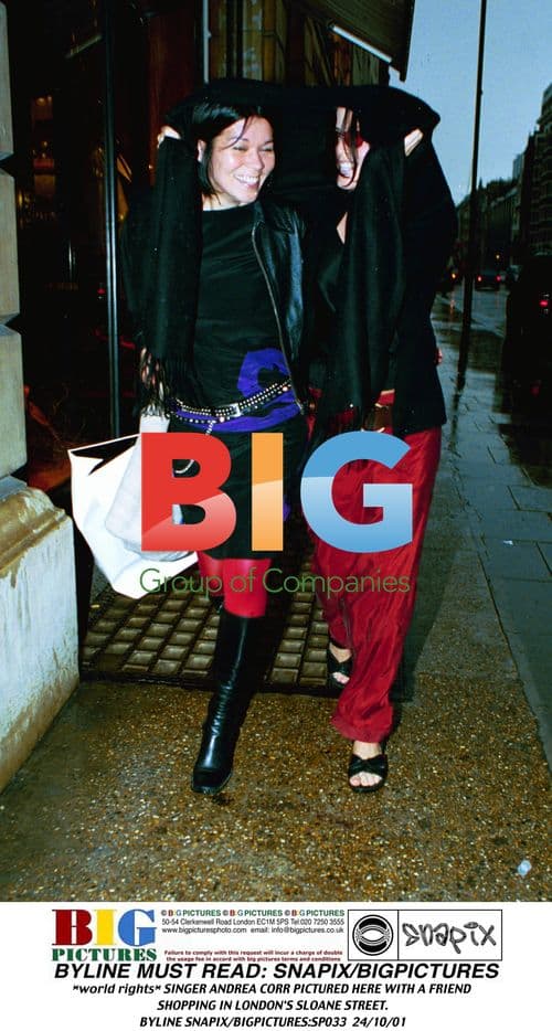 Andrea Corr Shopping in London