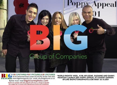 Hear'Say Poppy Appeal Launch 2001