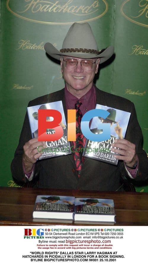 Larry Hagman at Hatchards Book Signing