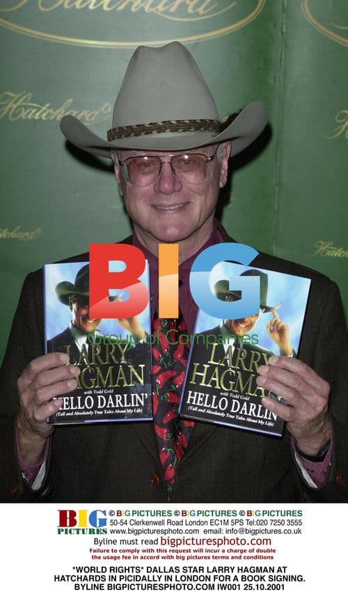 Dallas Star Larry Hagman at Book Signing