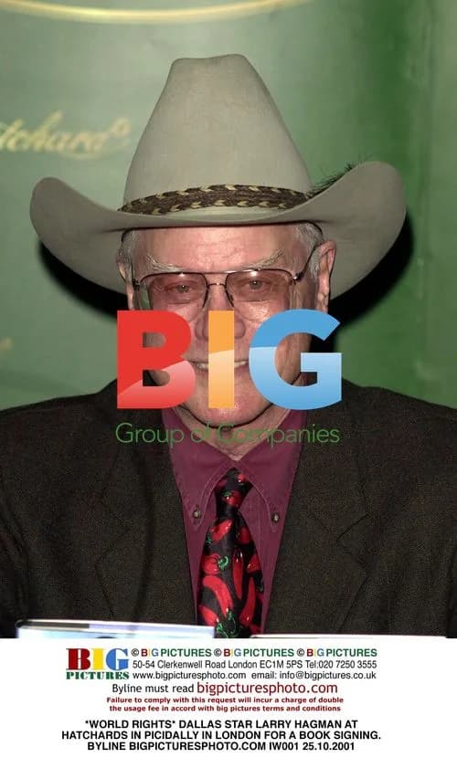 Larry Hagman at Hatchards in London