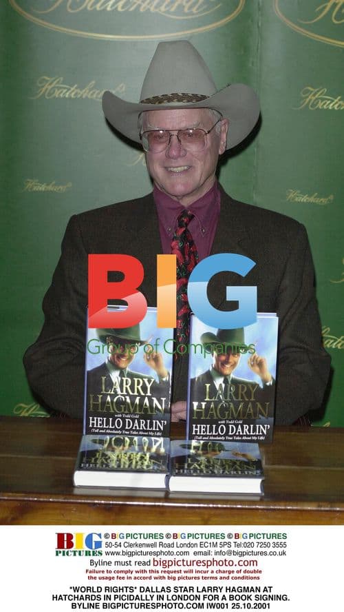 Larry Hagman at Hatchards Book Signing