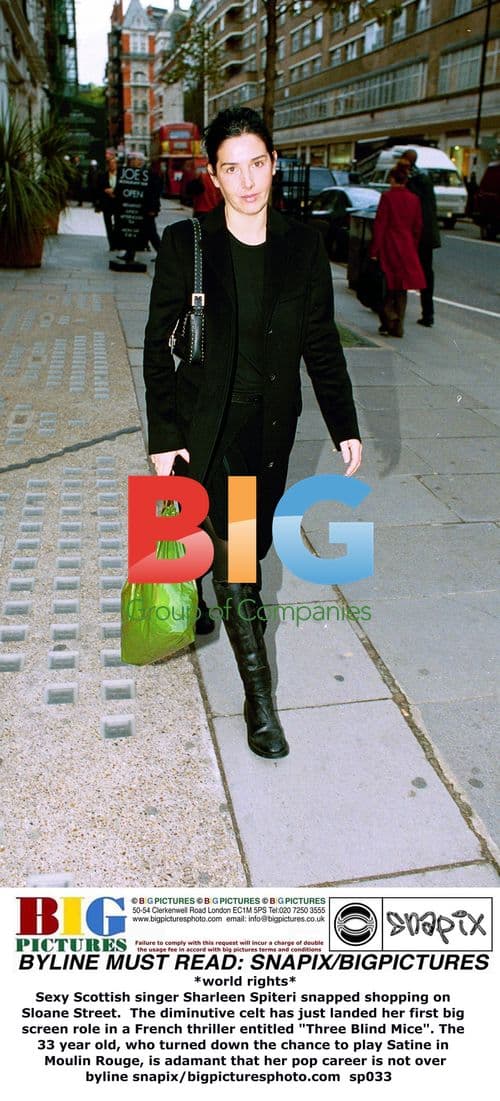 Sharleen Spiteri snapped shopping on Sloane Street