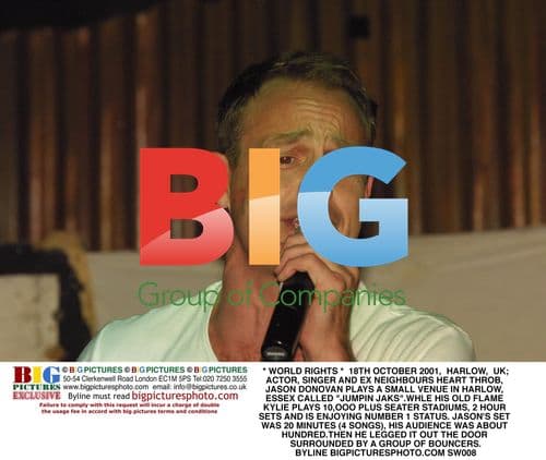 Jason Donovan Performs at Small Venue