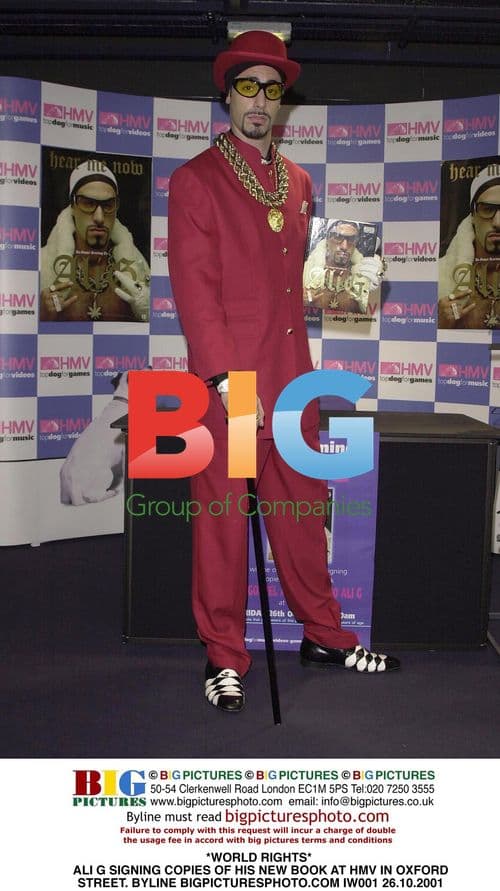 Ali G Signs New Book at HMV