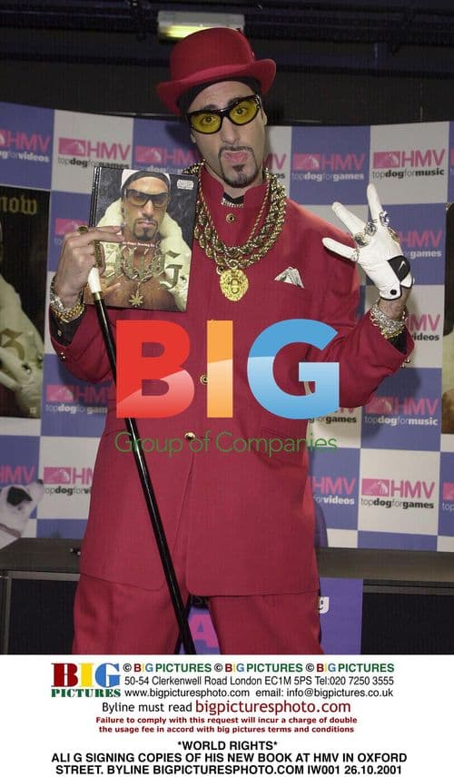Ali G Signing New Book at HMV