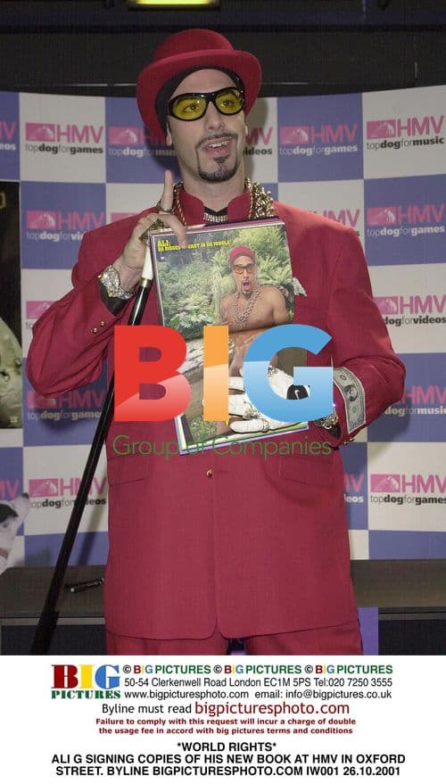 Ali G Signing New Book at HMV