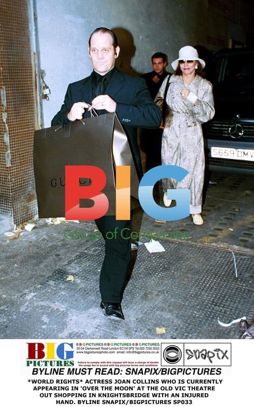 Joan Collins Out Shopping in Knightsbridge