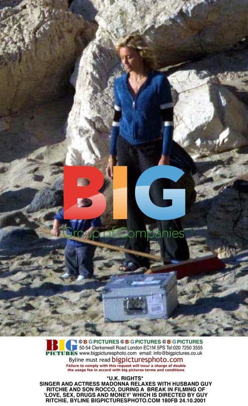 Madonna and family on filming break