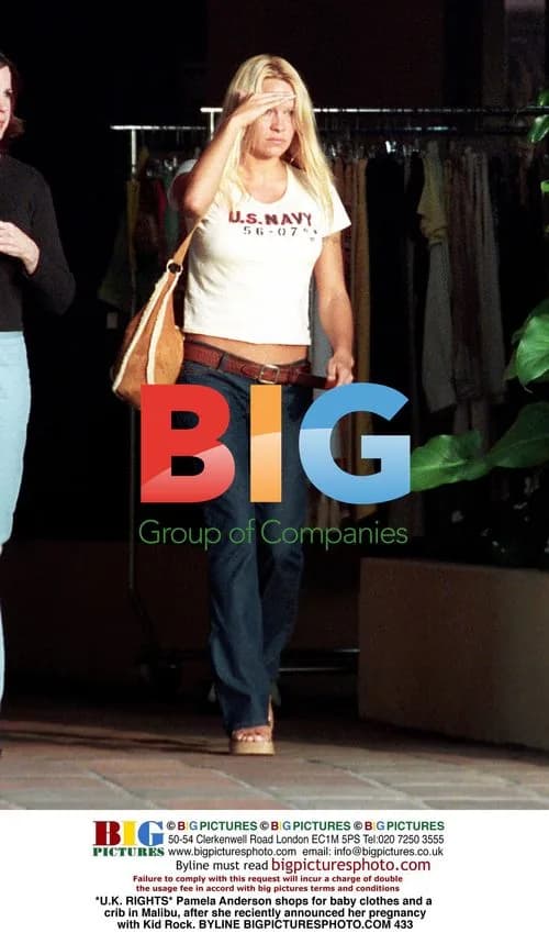Pamela Anderson Shops for Baby Clothes in Malibu