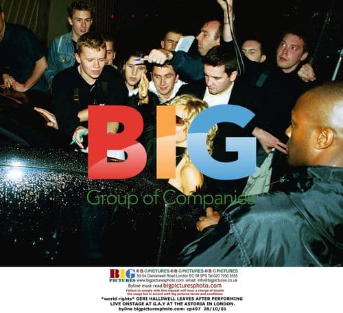 GERI HALLIWELL LEAVES AFTER PERFORMANCE IN LONDON