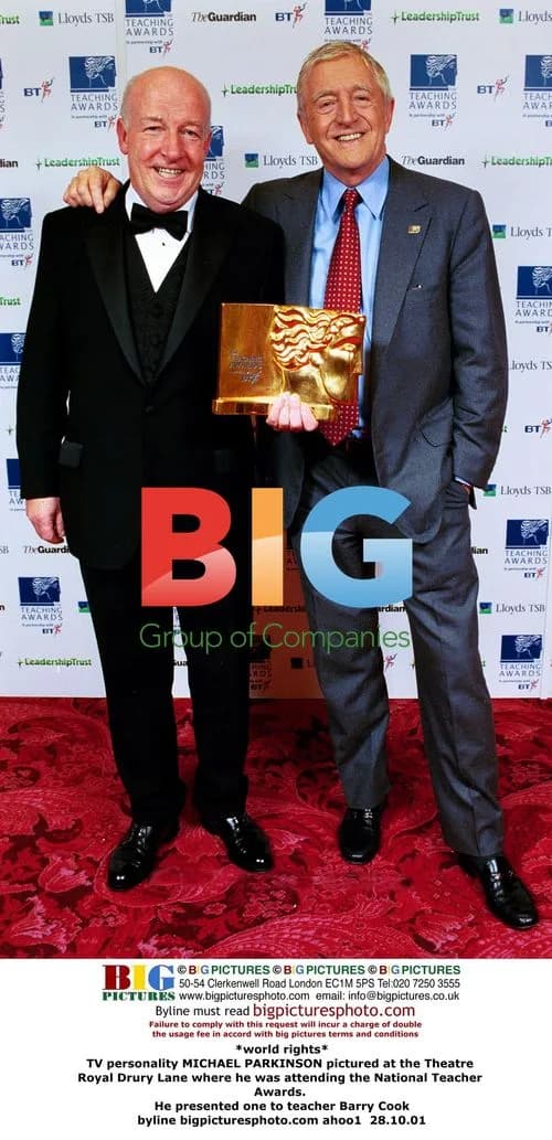 TV host MICHAEL PARKINSON at National Teacher Awards