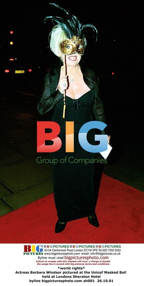 Barbara Windsor at Unicef Masked Ball