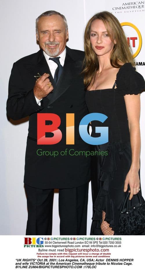 Dennis Hopper and wife Victoria at Nicolas Cage tribute