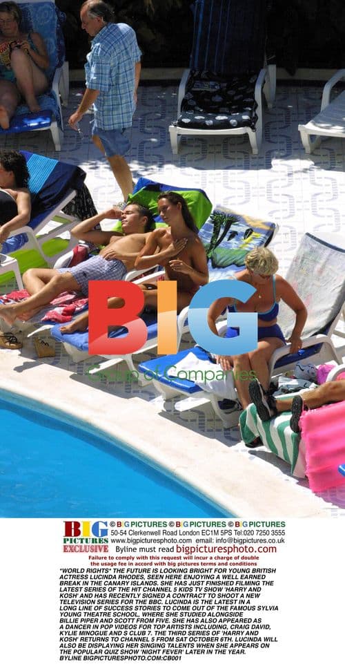 LUCINDA RHODES Relaxes in Canary Islands