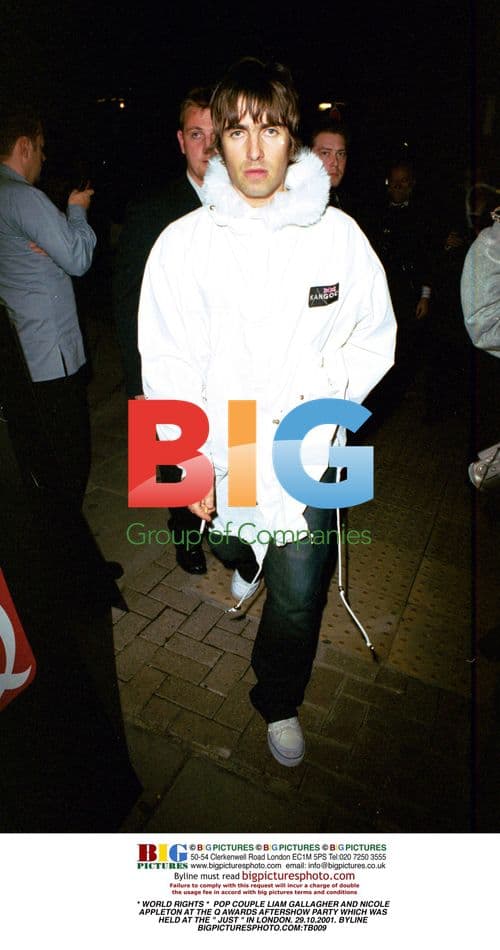 Liam Gallagher and Nicole Appleton at Q Awards Afterparty