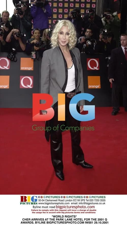 Cher Arrives at 2001 Q Awards in London