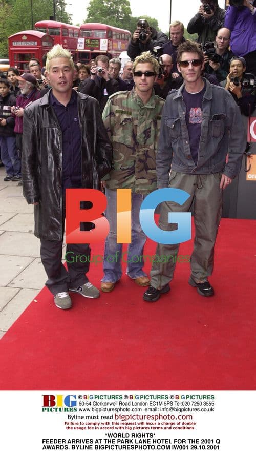 Feeder Arrives at 2001 Q Awards in London