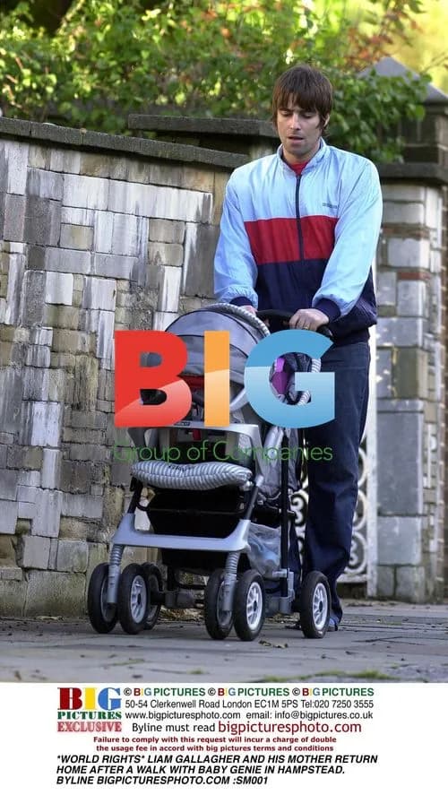 Liam Gallagher and family out for walk in Hampstead
