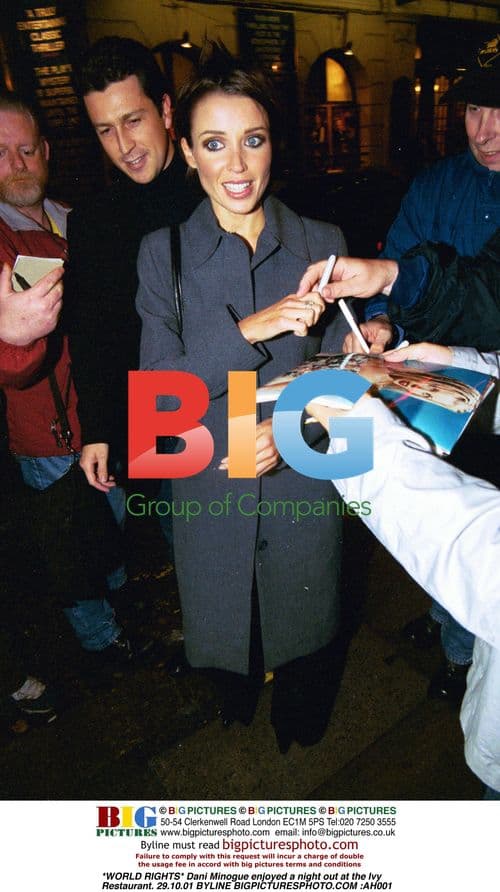 Dani Minogue Enjoys Night Out at Ivy Restaurant