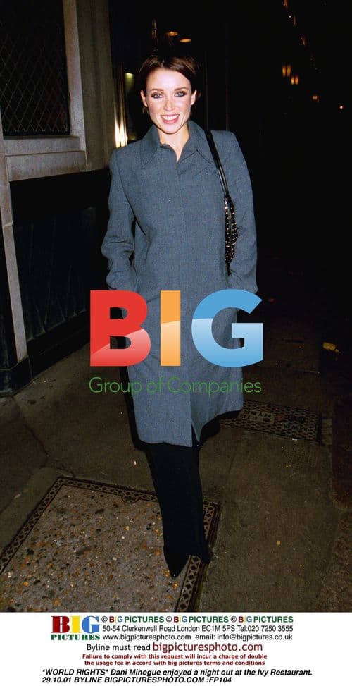 Dani Minogue at the Ivy Restaurant