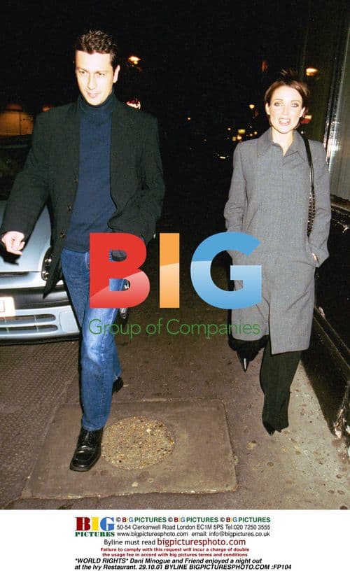 Dani Minogue and Friend at Ivy Restaurant