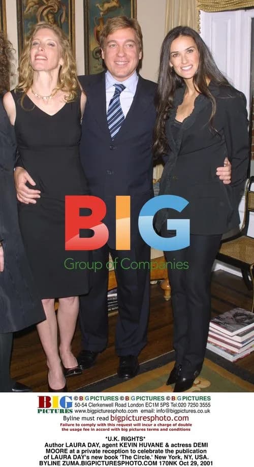 Demi Moore, Laura Day, and Kevin Huvane at book party