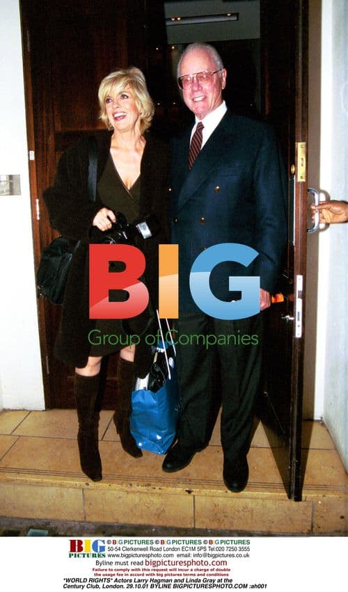 Larry Hagman and Linda Gray in London