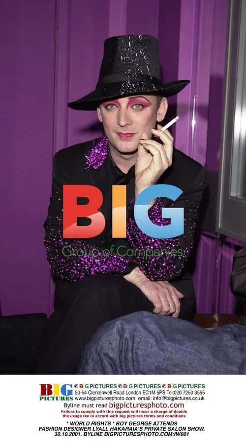 Boy George at Fashion Designer Lyall Hakaraia's Show