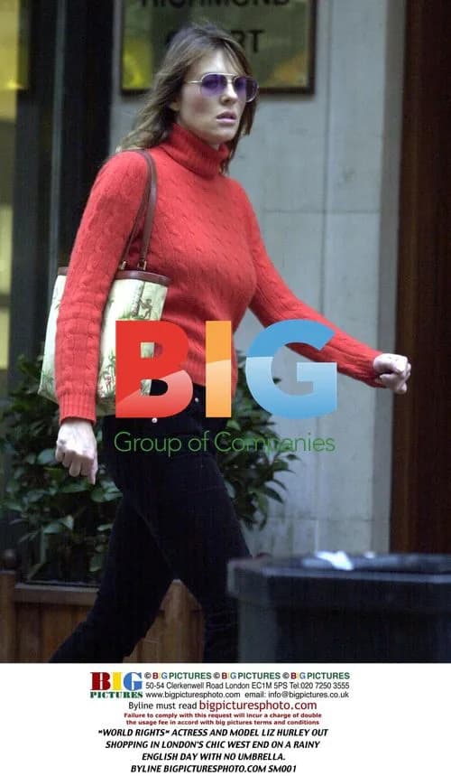 Liz Hurley Out Shopping in London